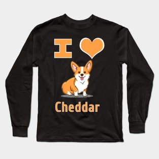 I Heart Cheddar Long Sleeve T-Shirt